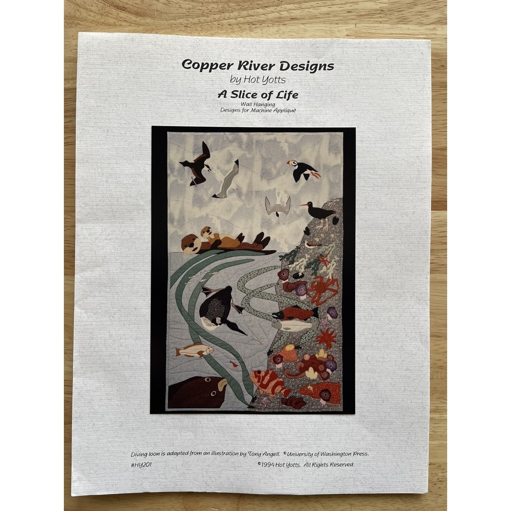 Copper River designs a slice of life 39" x 63" wall hanging pattern By Hot Yotts